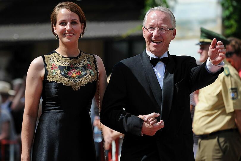 Der ehemalige bayerische Staatsminister Werner Schnappauf (CSU) und seine Lebensgefährtin Kerstin Pahl