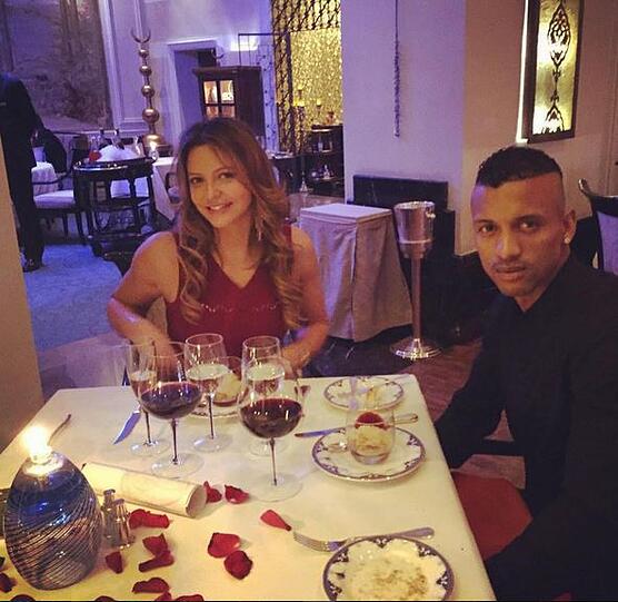 Portugal: Nani und seine Verlobte Daniela Martins am Valentinstag