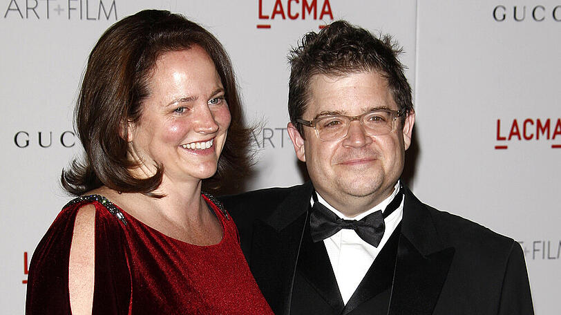 Michelle McNamara und Patton Oswalt bei einem Auftritt in Los Angeles