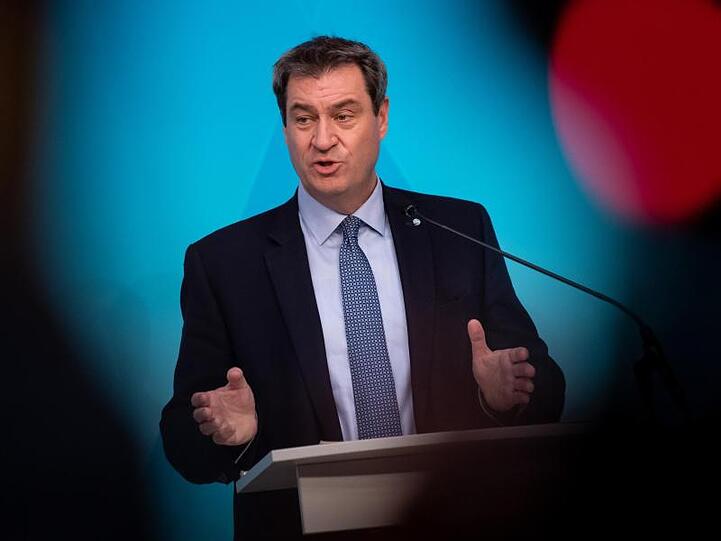Markus Söder (CSU), Ministerpräsident von Bayern, spricht auf einer Pressekonferenz. Foto: Sven Hoppe/dpa