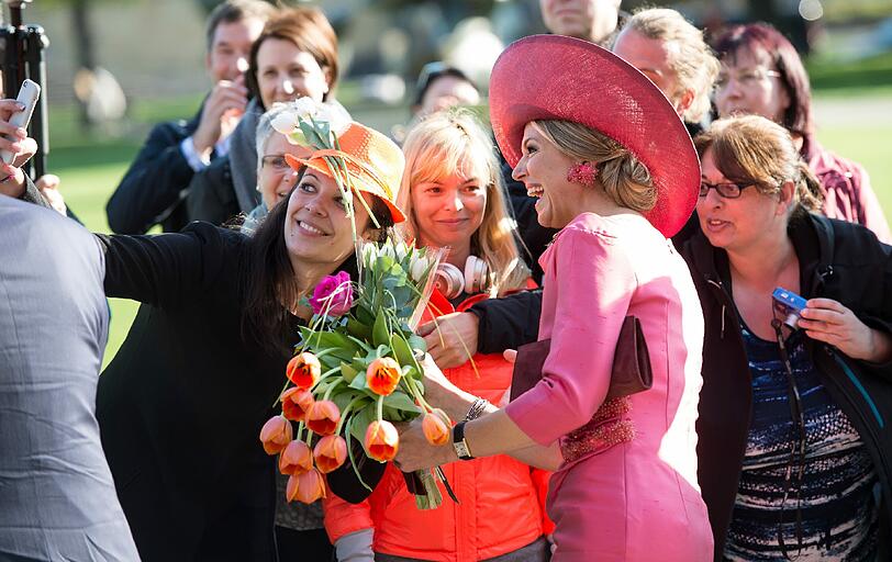 Königin Maxima und Willem-Alexander der Niederlande besuchen am Mittwochmorgen die Alte Pinakothek in München.