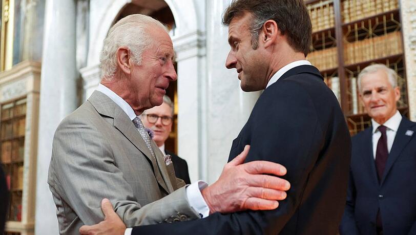 König Charles und der französische Präsident Emmanuel Macron treffen im Juli erneut aufeinander.