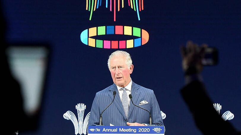 Prinz Charles beim Weltwirtschaftsforum in Davos