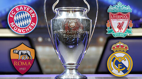 Der FC Bayern, Real Madrid, der FC Liverpool und der AS Rom stehen im Halbfinale der Champions League.