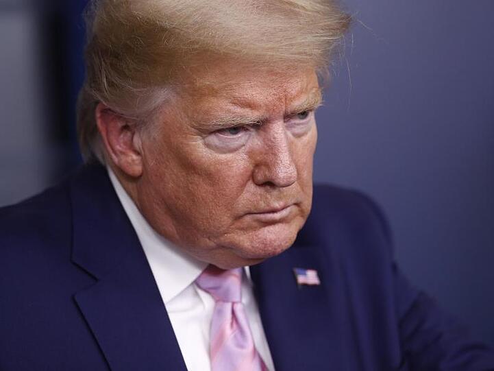 Donald Trump spricht im Weißen Haus über das Coronavirus.