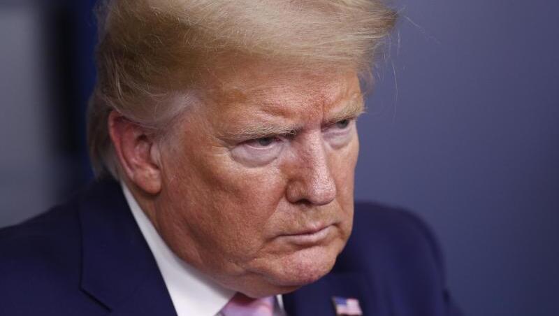 Donald Trump spricht im Weißen Haus über das Coronavirus. Donald Trump spricht im Weißen Haus über das Coronavirus.