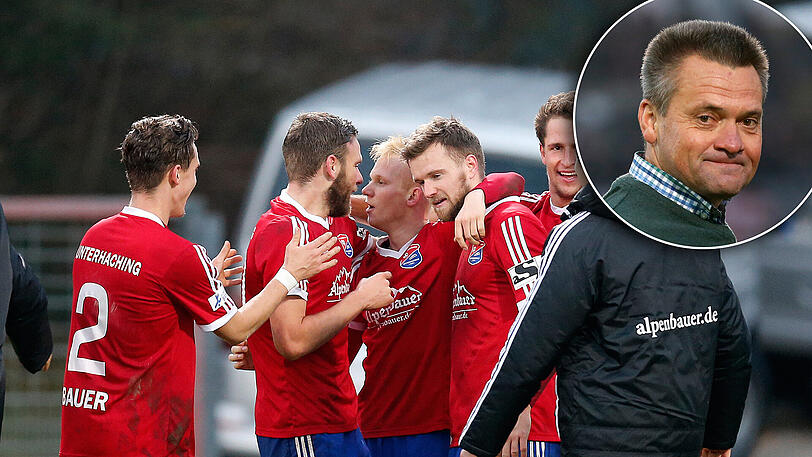 Die Spieler von der SpVgg Unterhaching kämpfen in der Relegation jetzt um den Aufstieg in die dritte Liga.