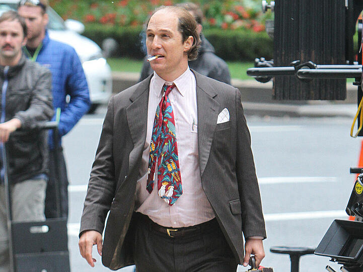 Kaum wiederzuerkennen: Matthew McConaughey am Set seines neuen Films "Gold"