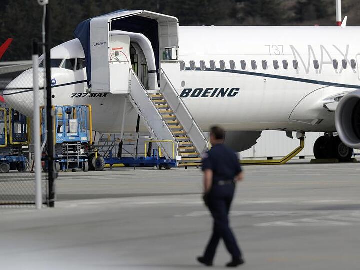 Eine Boeing 737 MAX 8 in Seattle.