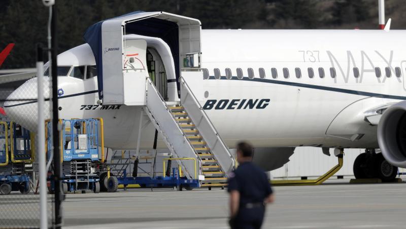 Eine Boeing 737 MAX 8 in Seattle. Eine Boeing 737 MAX 8 in Seattle.
