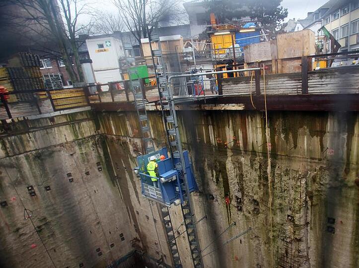 Die Baustelle am Kölner Heumarkt.