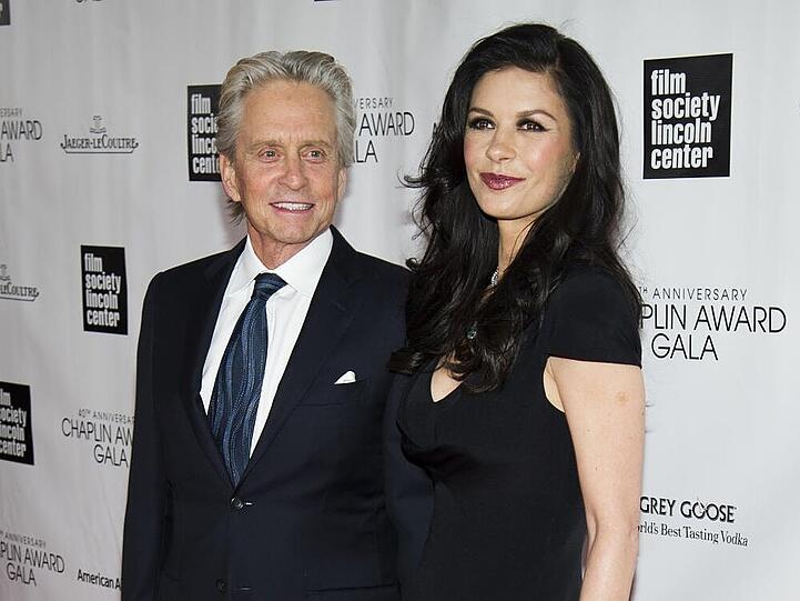 Michael Douglas und Catherine Zeta-Jones auf der Chaplin Award Gala im April 2013