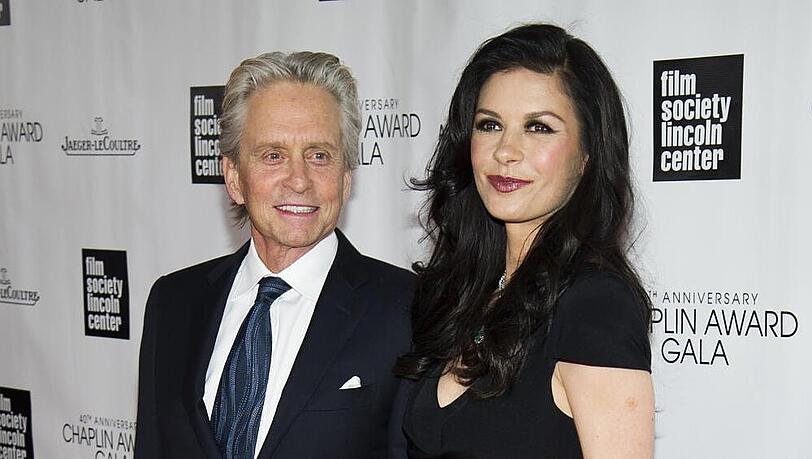 Michael Douglas und Catherine Zeta-Jones auf der Chaplin Award Gala im April 2013 Michael Douglas und Catherine Zeta-Jones auf der Chaplin Award Gala im April 2013