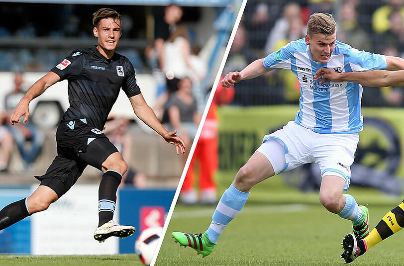 Die Nachwuchs-Talente Florian Neuhaus und Christoph Daferner haben sich langfristig an den TSV 1860 München gebunden.