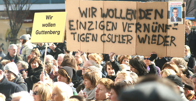 Die Demosntration in München