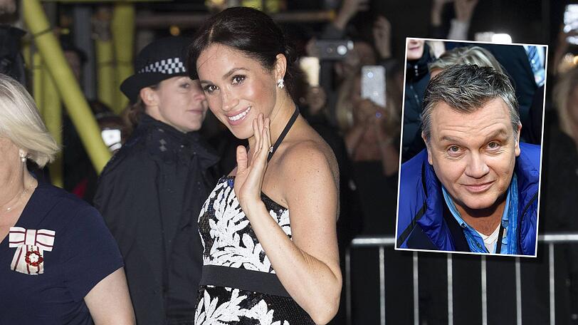 Hape Kerkeling rät Meghan Markle von schulterfreien Dresses ab.