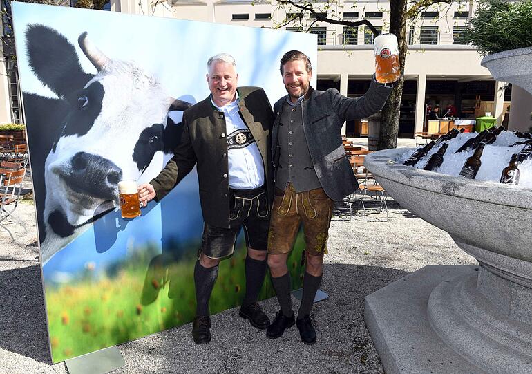 Laden zur Nacht der Tracht am Nockherberg: Christian Schottenhamel und Philip Greffenius (r.).