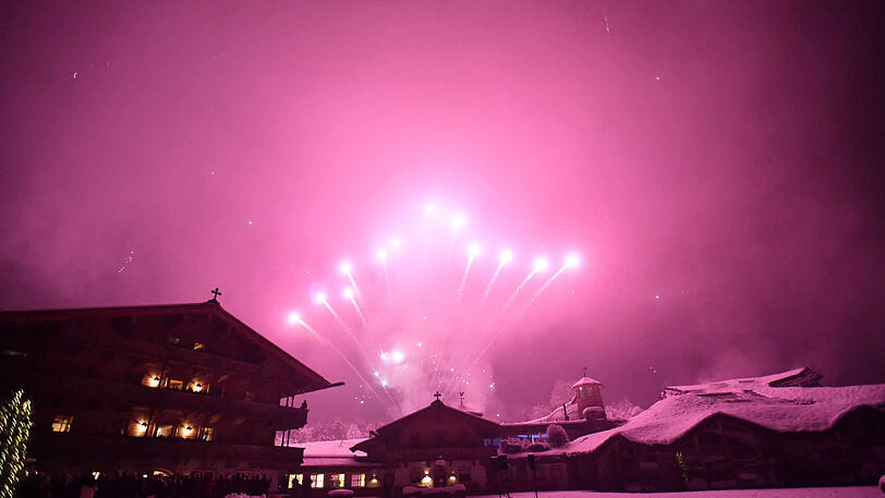 Feuerwerk gab's beim Stanglwirt dann natürlich auch noch.