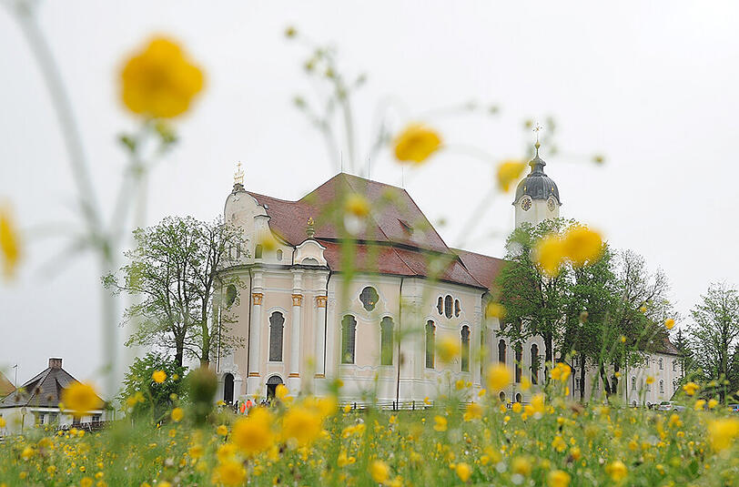 Auch ein Grund für die hohe "Lonely Planet"-Platzierung: Die Wieskirche im bayerischen "Pfaffenwinkel".