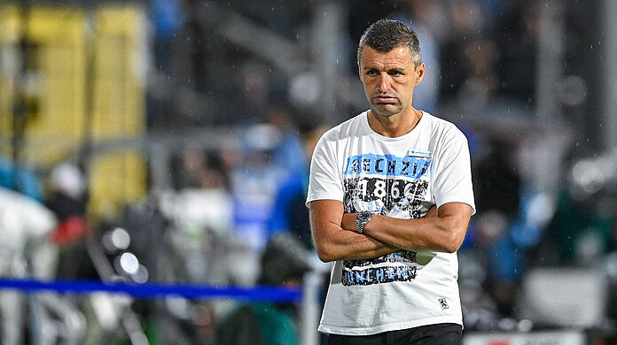 1860-Trainer Michael Köllner nach der Niederlage gegen Borussia Dortmund.