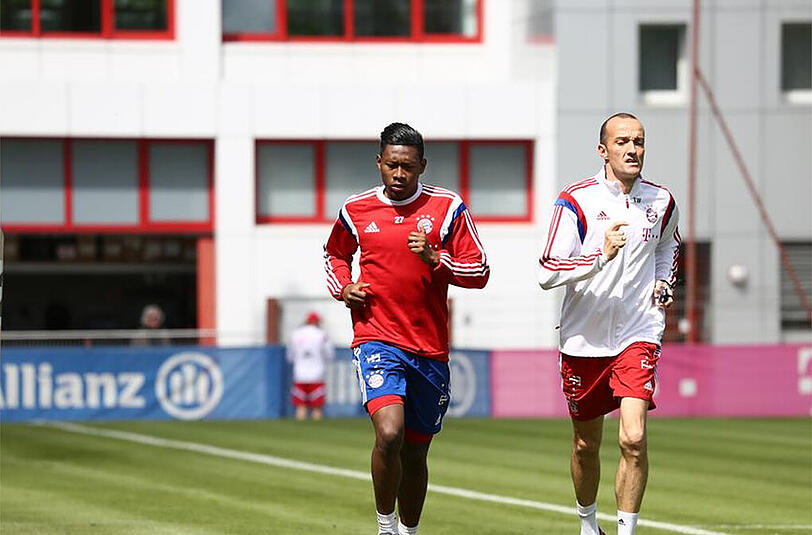 Am Donnerstag absolvierte David Alaba zum ersten Mal wieder ein Lauftraining
