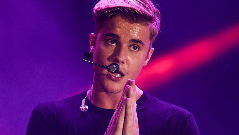 Justin Bieber bei einem Auftritt in Kalifornien Justin Bieber bei einem Auftritt in Kalifornien