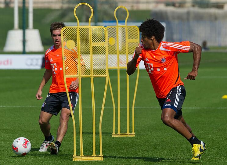 Der FC Bayern am vierten Trainingstag in Doha.