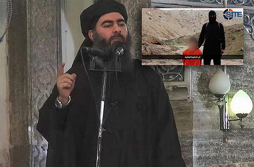 Die Zahl der entführten Christen stieg auf 90 an. Kommt bald ein neues ISIS-Horror-Video? Im Bild: Der "Kopf" der Terrormiliz: Abu Bakr al-Bagdadi