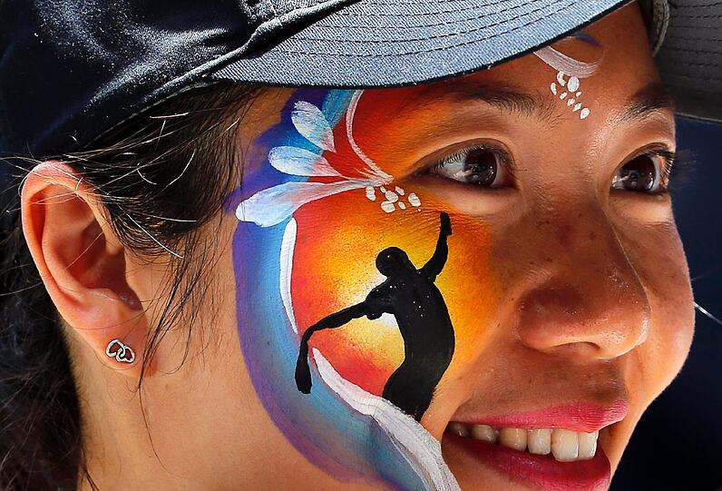 Ein sehr kreativer Tennis-Fan...