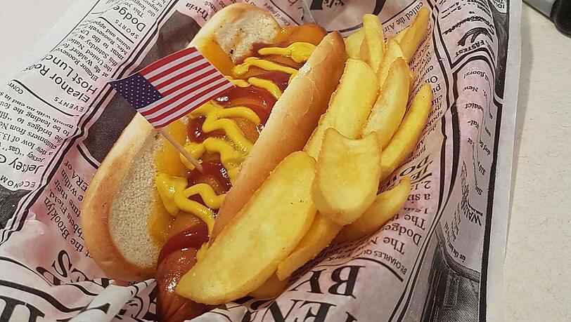 Originale New York Hot Dogs sind in München rar. Originale New York Hot Dogs sind in München rar.