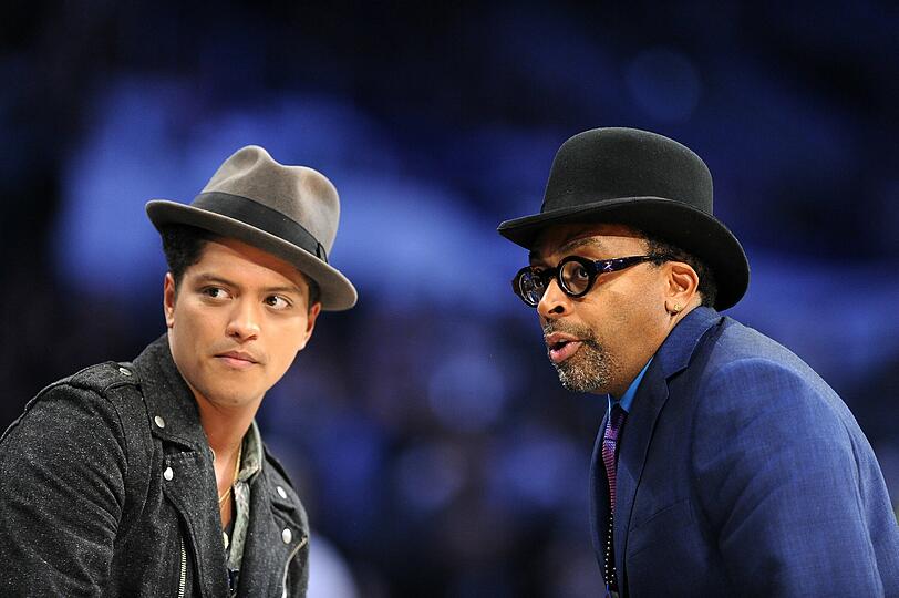 Spike Lee und US-Sänger Bruno Mars