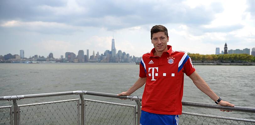 Ganz lässig: Robert Lewandowski