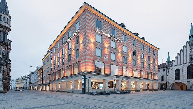 Blick aufs Stammhaus: Mehrheitsaktion&auml;r Alfons Doblinger hat die Ludwig-Beck-Aktien von der B&ouml;rse genommen.
