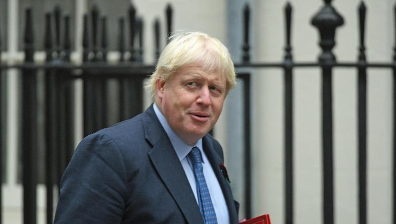 Der damalige britische Außenminister Boris Johnson kommt im Herbst 2017 zu einer Kabinettssitzung in die Downing Street. Der damalige britische Außenminister Boris Johnson kommt im Herbst 2017 zu einer Kabinettssitzung in die Downing Street.
