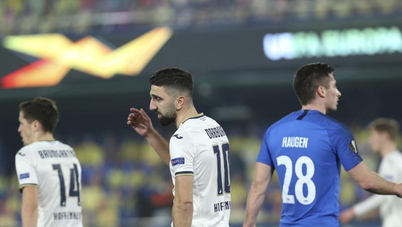 Zwei Treffer von Munas Dabbur (M) reichten Hoffenheim nicht zum Sieg gegen Molde.