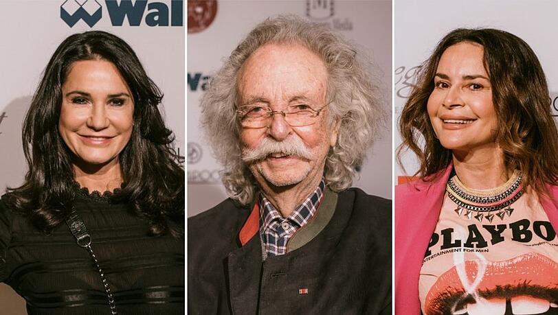 Mariella Ahrens (l.), Jean Pütz und Gitta Saxx waren nur drei der vielen Promis, die sich bei "Movie meets Media" am Freitag in Berlin trafen.