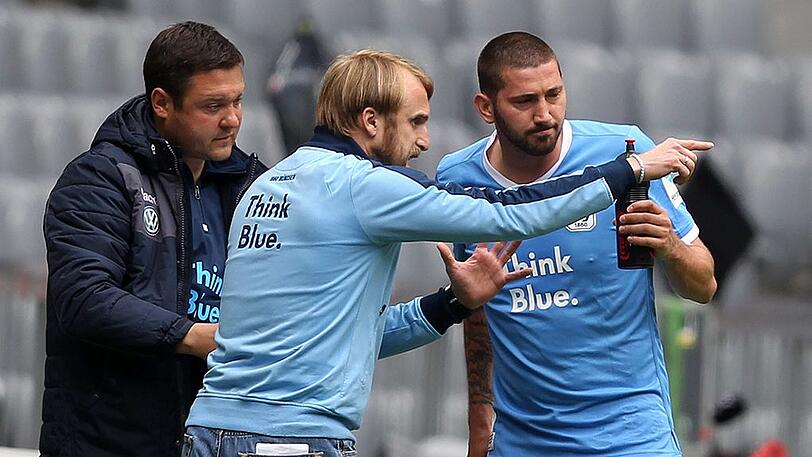 Der Entwickler und sein Stürmer, der erstmals in der Saison eine Vorbereitung ganz durchziehen kann: 1860-Trainer Daniel Bierofka und Torjäger Sascha Mölders.