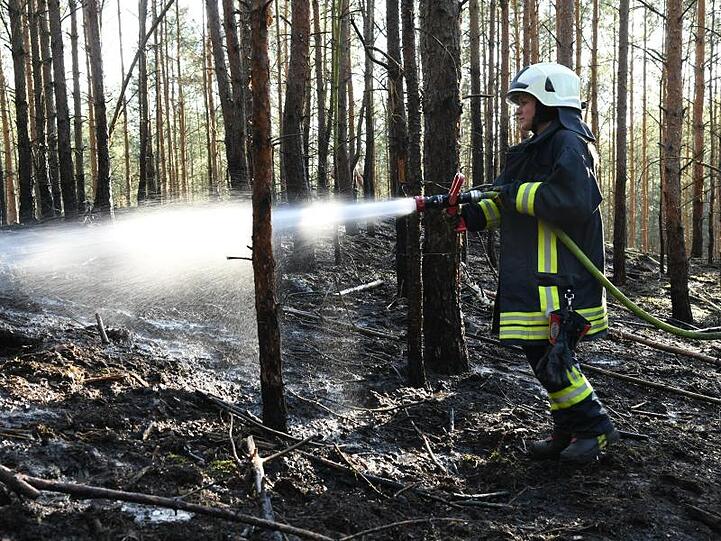 Die Feuerwehr konnte den Brand bei Groß Kreutz eindämmen.
