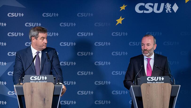 CSU-Chef Söder schließt Schwarz-Grün aus. Parteivize Manfred Weber hält das für falsch (Archivbild).