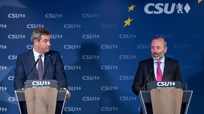 CSU-Chef Söder schließt Schwarz-Grün aus. Parteivize Manfred Weber hält das für falsch (Archivbild).