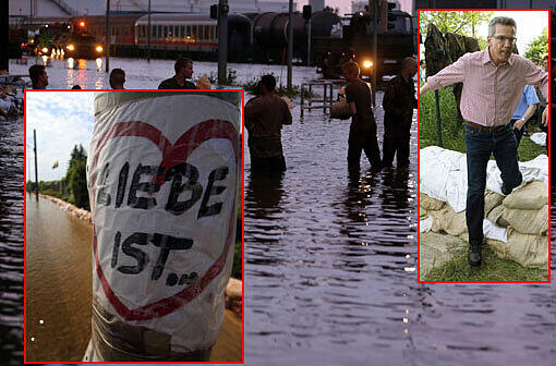 Magdeburg - eine Stadt kämpft gegen das Hochwasser: Die Bilder vom Wochenende und Montag.