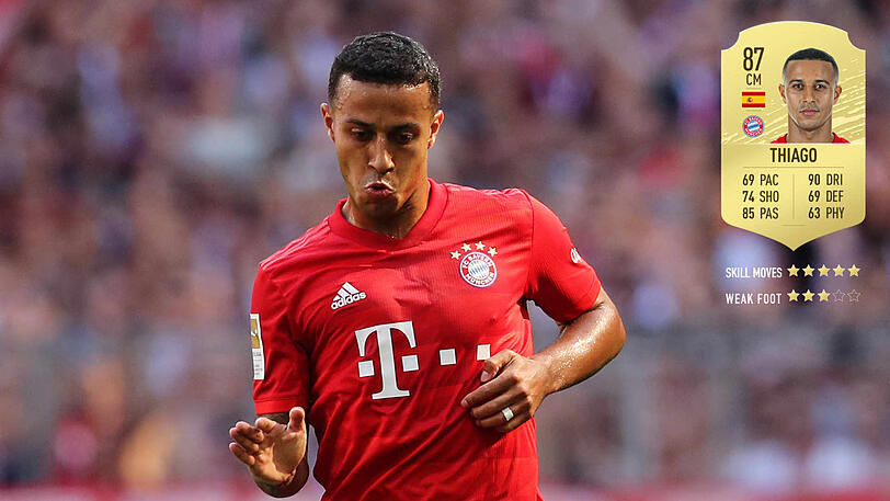 Thiago (28): Der spanische Mittelfeld-Regisseur belegt mit einem Gesamtwert von 87 Platz 48 unter den Top 100. Damit übertrifft er den Gesamtwert 86 aus dem Vorjahr.