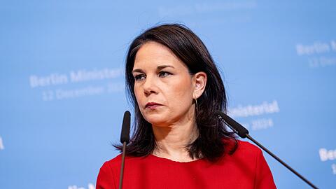 Außenministerin Baerbock fordert harte Sicherheitsgarantien für die Ukraine.
