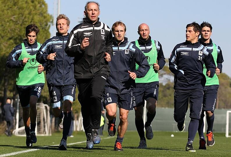Die Löwen im Trainingslager