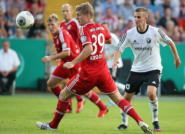 Die Bayern gewinnen souverän gegen den Regionaligisten. Die Bilder vom Spiel