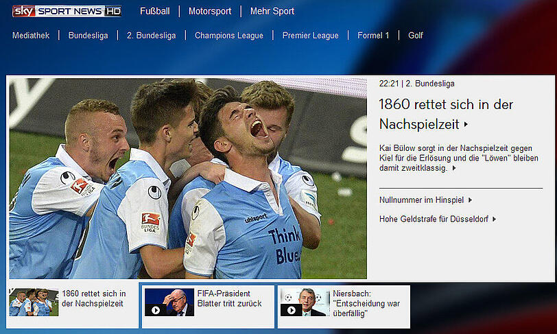 Die Pressestimmen zum Relegationsspiel zwischen dem TSV 1860 München und Holstein Kiel zum Durchklicken.