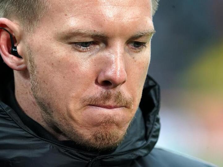 Trainer Julian Nagelsmann war nach der Leipziger Niederlage bedient.