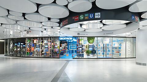 Die Decathlon-Filiale in den Stachus Passagen.