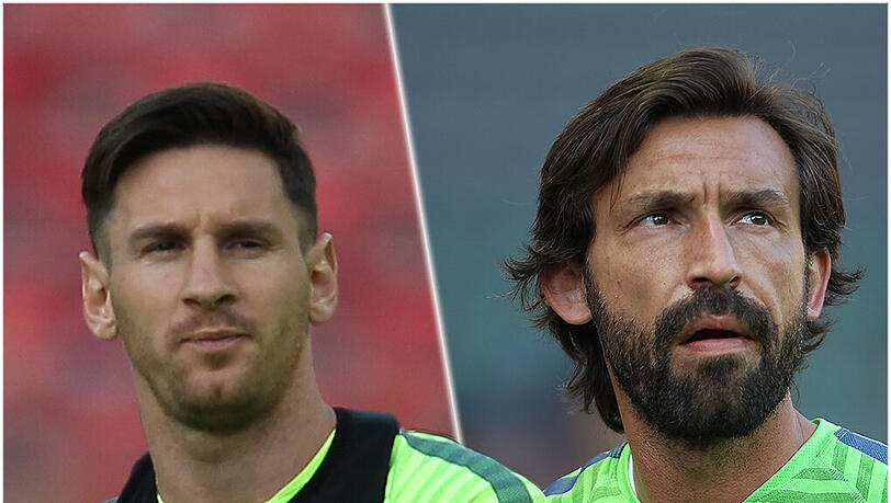 Wer triumphiert in Berlin und stemmt am Ende den Champions-League-Pokal in die Höhe? Gelingt Andrea Pirlo (r.) mit Juventus das Meisterstück, oder führt Lionel Messi Barcelona zum Triple?