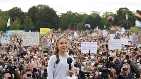 Steht in Berlin im Fokus: die schwedische Klimaaktivistin Greta Thunberg.
